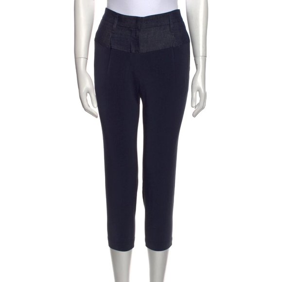 BRUNELLO CUCINELLI Silk Straight Leg Pants - Picture 1 of 3